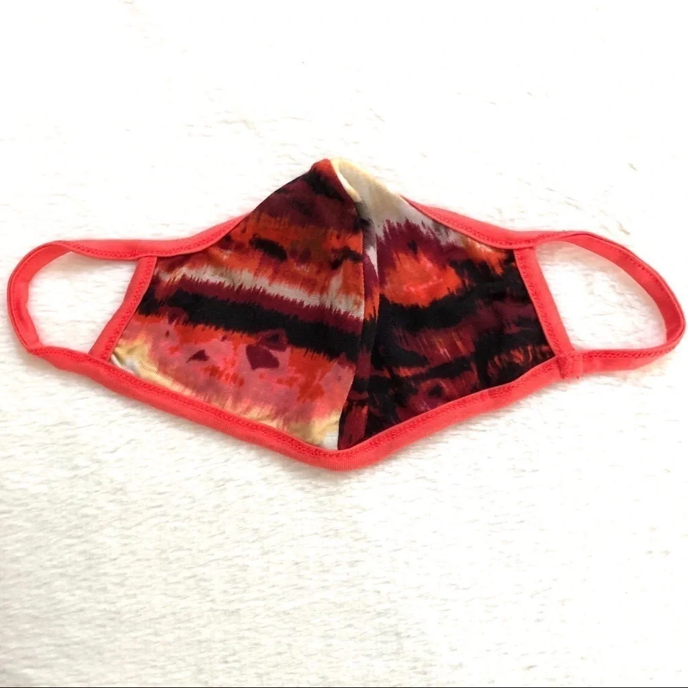 🔴 5 for $10 ONE Abstract Design Red & Black Face Mask